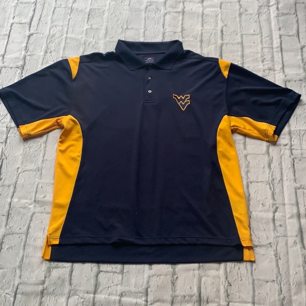 Pro Players WVU Embroidered Short Sleeve Polo Shirt